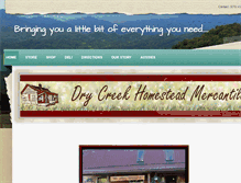 Tablet Screenshot of drycreekhomestead.com